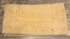 CREAM COLOR FLEECE WESTERN SADDLE PAD 27'' X 29''