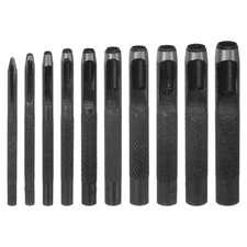 10Pcs Hollow Round Hole Punch 1mm-10mm Carbon Steel Leather Hole Punch Set