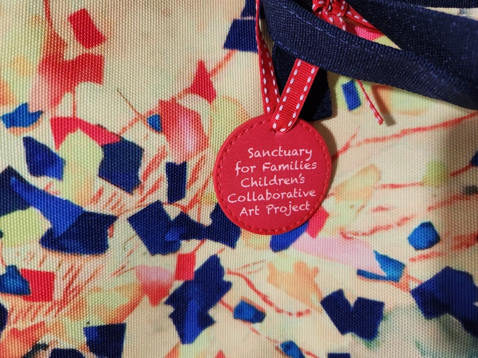 Bolso de Mano de Playa Vintage Avon Moda Bloque de Color con Asa Santuario para Familias Foto 2 de 4