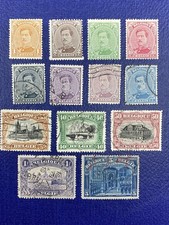 Belgium 1915-21 Sc# 108-119 + 121 Mint & Used, Hinged