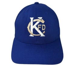 CK FD Strapback Baseball Cap Blue One Size Adjustable 110 Flexfit Tech Yupoong