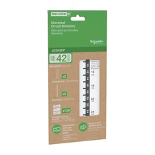 Load Center and Cseds Universal Circuit Directory Kit 42-Labels Electrical Panel