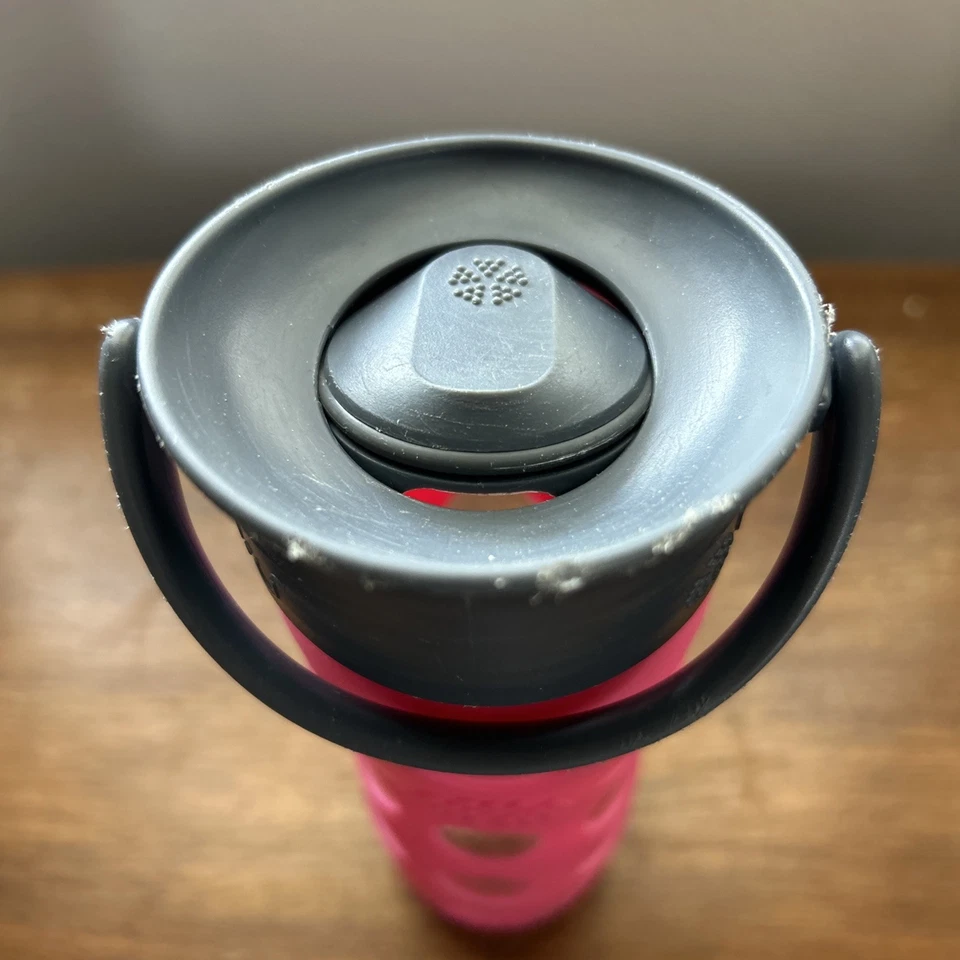 Garrafa de água Life Factory vidro 14 oz ROSA, seminova - Imagem 4 de 4