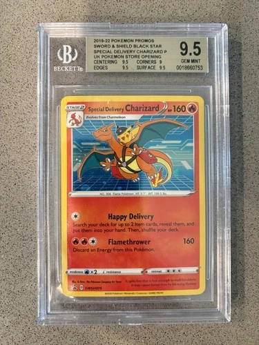 Pokémon Special Delivery Charizard SWSH075 BGS 9.5