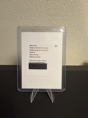 2024-2025 Dirk Kuyt Signatures Panini Prizm Choice Auto Redemption