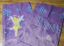 Disney Fairies Tinkerbell Purple Decorative Valance Curtain 84"x 18" New Lot X2