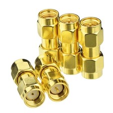 5-pack SMA Male to RP-SMA Female Connector Adapter for 4G Trail Camear Antenna