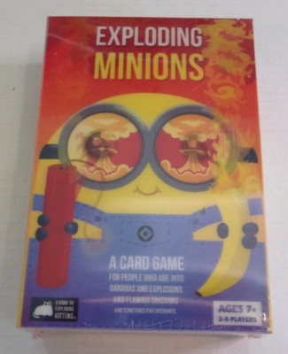 NEW SEALED Exploding Minions Special Edition Card Game by Exploding Kittens