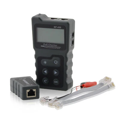 INTRATEC Probador de red Power of Eternet Probador de voltaje/corriente PoE en línea Probador de cables