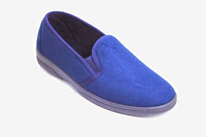 SAOLA Pantofole in velluto blu made in spagna suola resistente top in velluto traversine Anthony