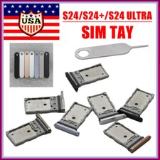OEM NEW SIM Tray SIM Holder Slot Free Pin For Samsung Galaxy S24/S24Plus/Ultra