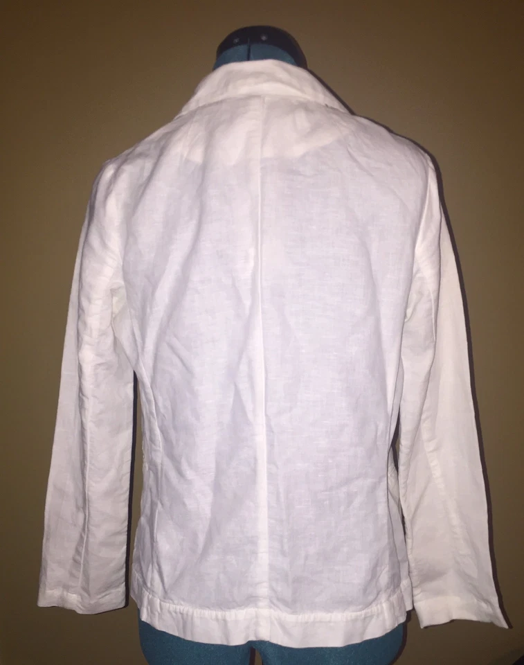 *NEW Women's Splendid 2-Button White Linen Blazer Size Small Retail $148 - Image 4 of 4