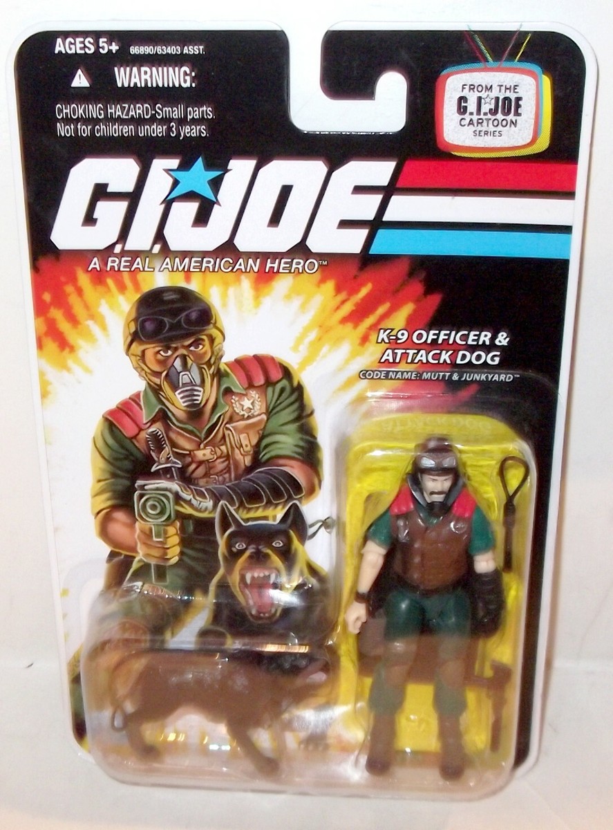 ✰ Gi Joe 25th Anniversary K-9 K9 Officer Attack Dog Moc Sealed