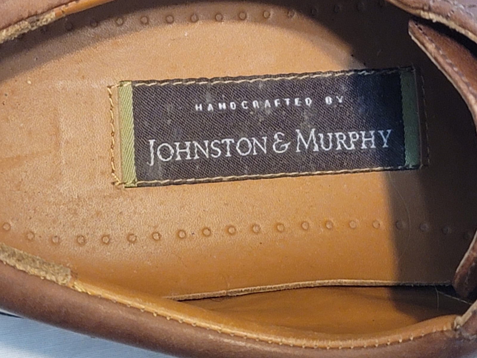 Johnston & Murphy Solid Brown Split Moc Toe Lace … - image 9