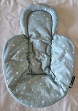 4moms Newborn Insert Green Aqua Gray Polka Dot Cool Mesh Support Reversible EUC