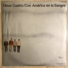 Opus Cuatro Con America En La Sangre LP Rare Vinyl Argentina G