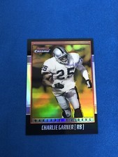 2001 Bowman Chrome Gold Refractor 57/99 Charlie Garner #27 Raiders