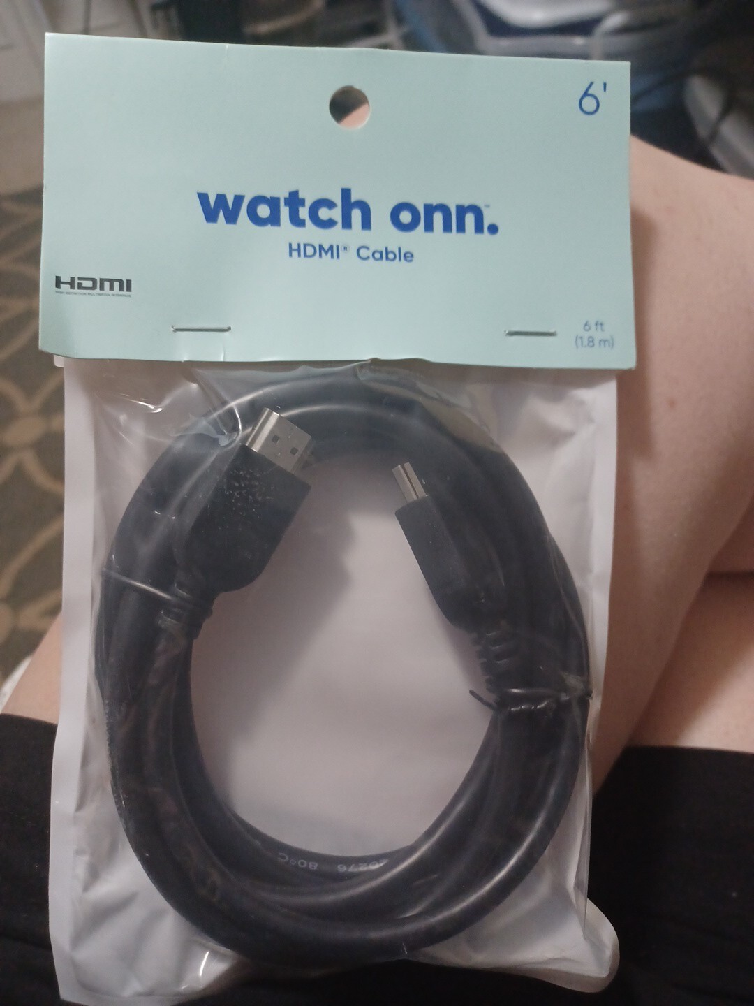 ONN 6ft HDMI Cable for High-Speed 4K Video & Audio-image