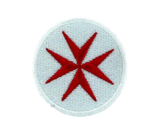 Patch ecusson brode backpack drapeau croix de  templier croisade blanc infidel - Picture 1 of 1