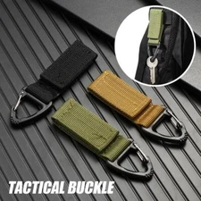 Tactical Outdoor Keychain Molle Webbing EDC Backpack Clip Carabiner Buckle Hook