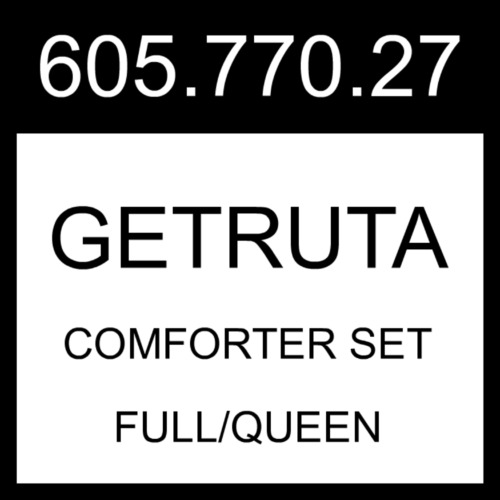 IKEA GETRUTA Comforter Set Green/white Full/Queen 605.770.27