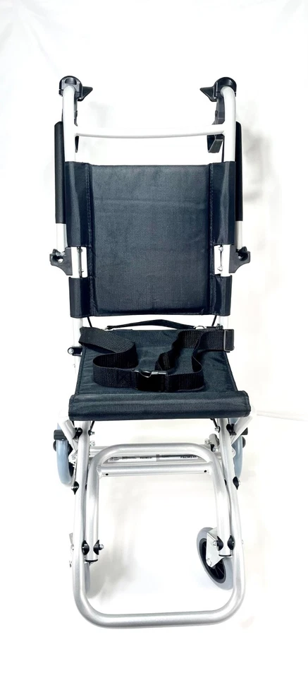 Quirumed Transitrollstuhl Faltbar Kompakt & Leicht bis 120kg Klappbare Armlehnen - Bild 2 von 4