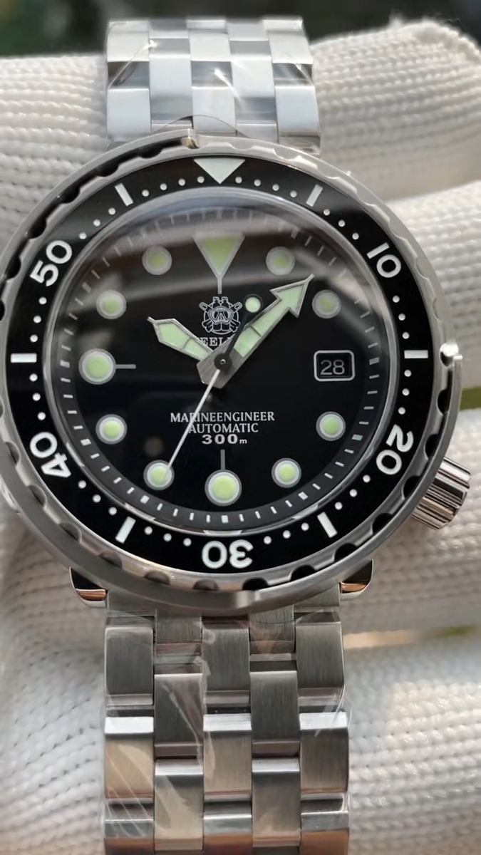 STEELDIVE SD1975 Mens Diver Watch Automatic Waterproof 300m
