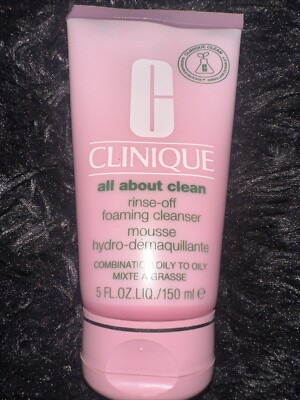 NEW Clinique All About Clean Rinse-Off Foaming Cleanser - Full Size - 150 ML