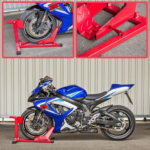 Motorcycle Steel Chock Bike / Motorbike Front Wheel Transport/ Garage