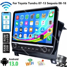 For Toyota Tundra 07-13 Sequoia 08-18 Android 13 CarPlay Car Stereo Radio GPS FM