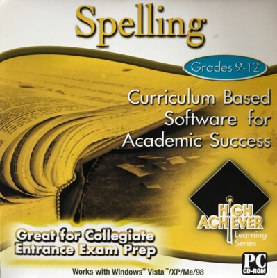 CD Spelling Grades 9-12 Great for Collegiate Entrance Exam Preparation. Windows
