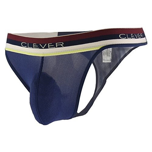 Clever Moda Mens 1274 Ethnic Pride Thong- Dark Blue, Small - Afbeelding 1 van 10