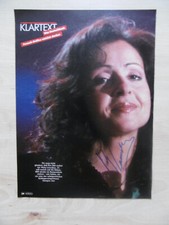 Vicky Leandros autograph signed A4 magazine image