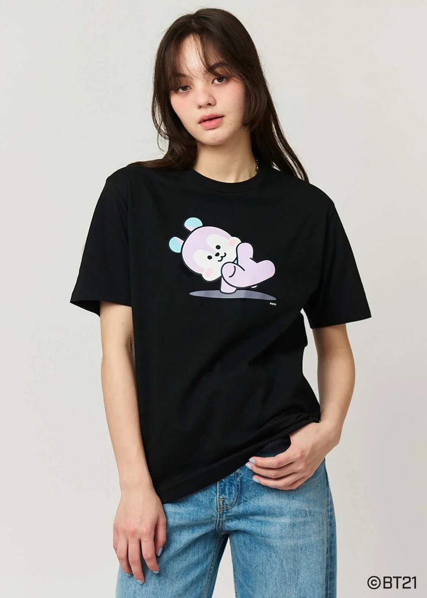 Graniph] BT21 MANG | T-shirt Size SS ~ XXL Black From JP NEW