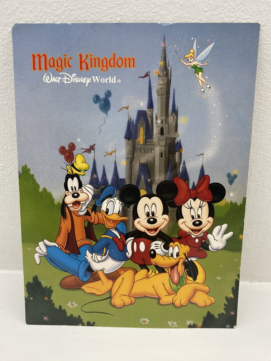 Blank Magic Kingdom Walt Disney World Characters Postcard (Never