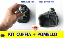 Pomello Leva Cambio Golf 4 IV con cuffia leva marce pomelli cuffie nero kit set 