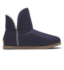 ROCKPORT Navy Blue truTECH Veda Slipper Boots Women  s 6 Faux Fur Rubber Sole NIB