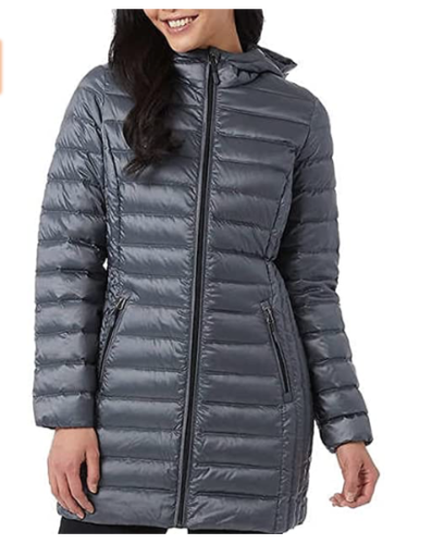 Aventure Women's Hooded Lightweight Mid-Length Down Jacket Winter Jacket Size XXL
