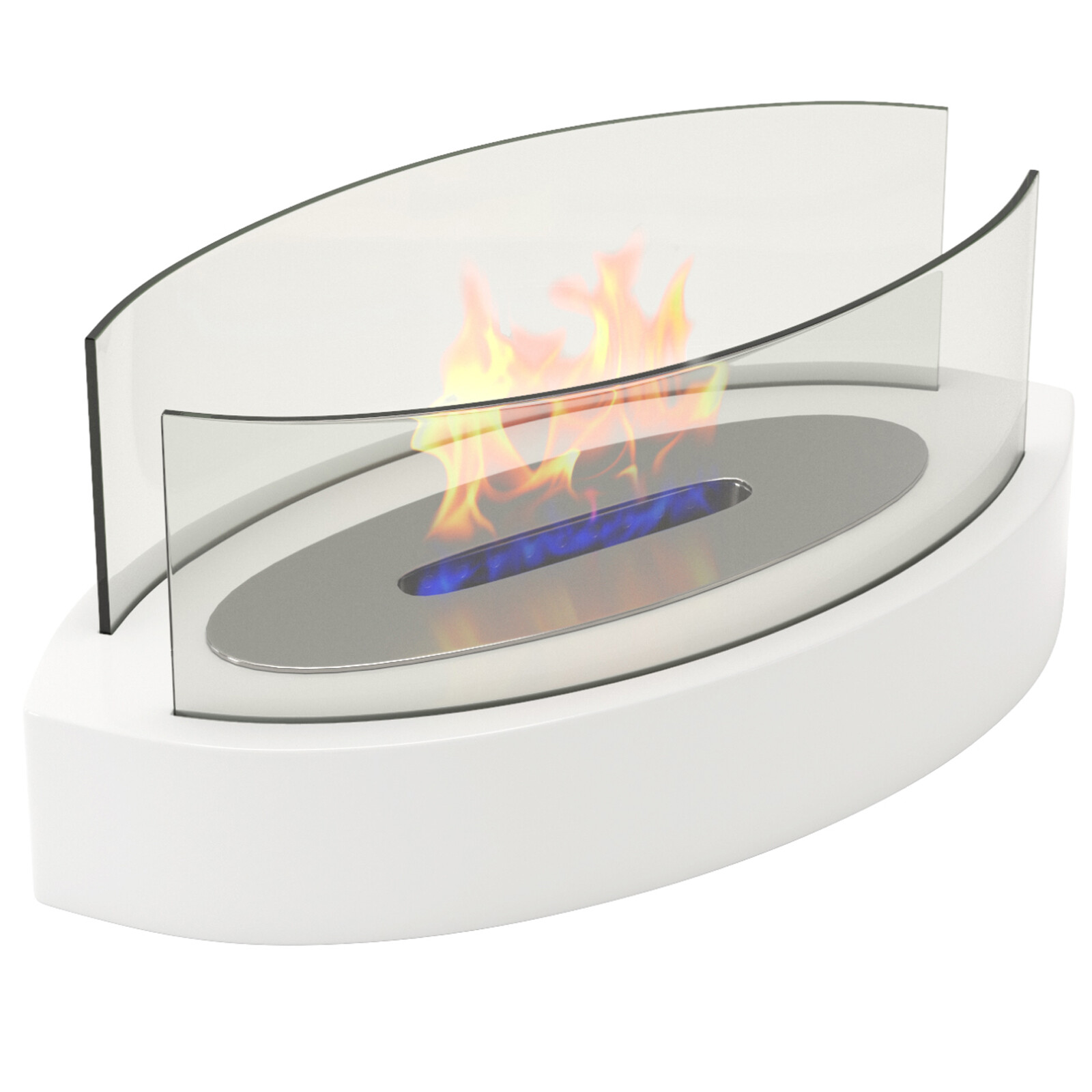 Regal Flame Veranda Ventless Tabletop Portable Bio Ethanol Fireplace in  White | eBay