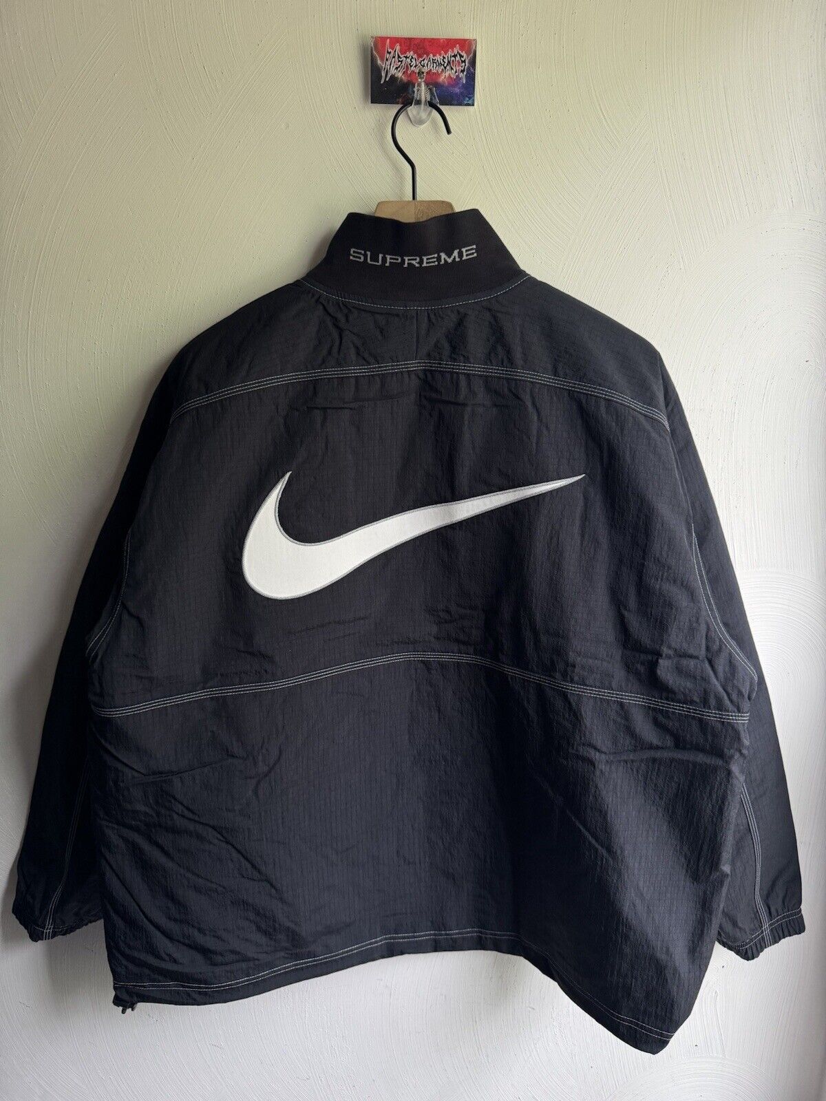 Supreme Nike Ripstop Pullover Jacket Black SS24 Size M Medium BRAND NEW IN HAND