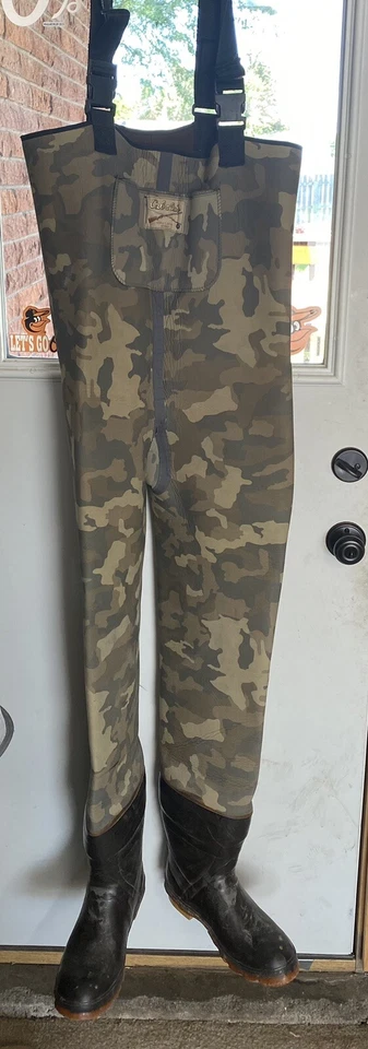 Cabela’s Wading Hunt-Fish Camo Soft Foot Waders Neoprene Nylon Men's Small -USA! - Image 2 of 4
