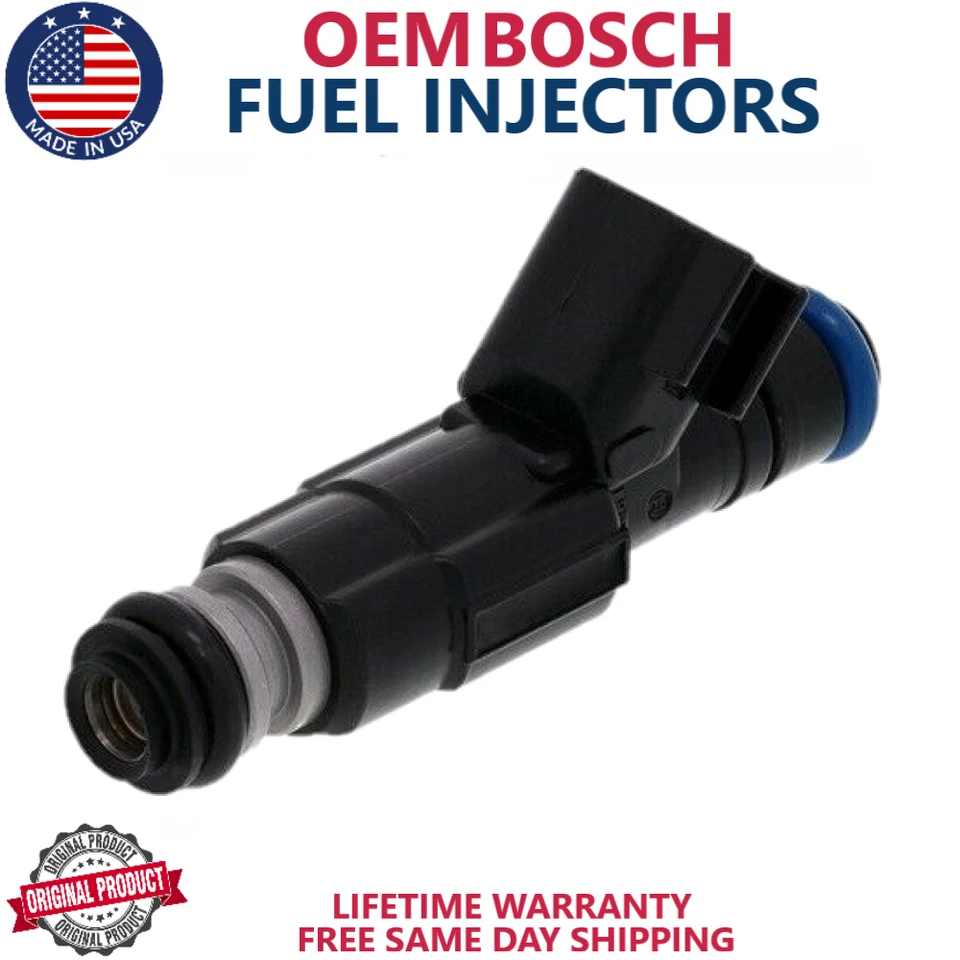 x6 OEM BOSCH Fuel Injectors For 2000, 2001, 2002, 2003 Dodge Ram 1500 Van 5.2L V - Image 4 of 4