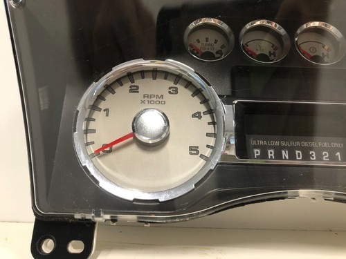 Instrument Cluster 2008 2009 2010 FORD F250 F350 white face - Picture 4 of 15