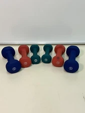Dumbbell Set 20 Pounds Total  Weight  Used Pairs Of 2, 3, And 5 Pounds Neoprene