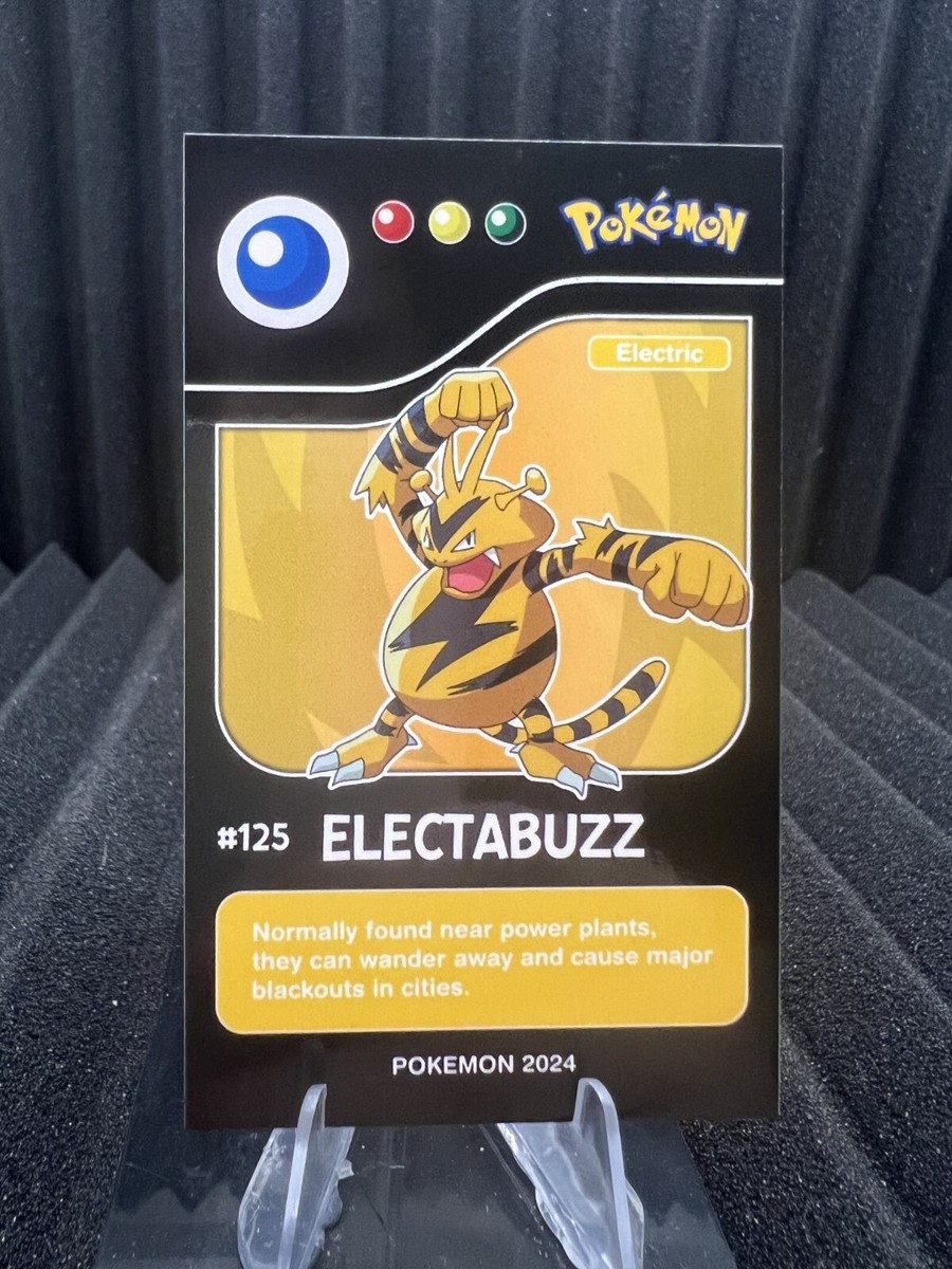 Electabuzz #125 - Pokedex Black Kanto 2024 - Pokemon Card NM