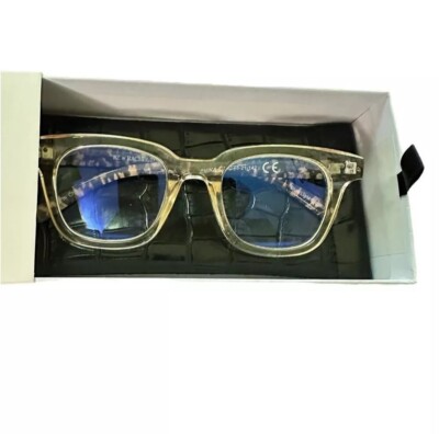 RZ by Rachel Zoe NWB Marnika Glasses in Crystal Nude with  display picture 2