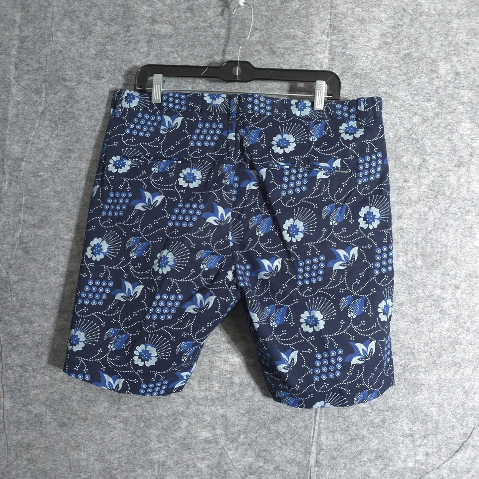 Pantalones Cortos Chinos SCOTCH & SODA Elastizados Florales Hombres Talla 34 Estampado Geométrico por Todas Partes Foto 3 de 4