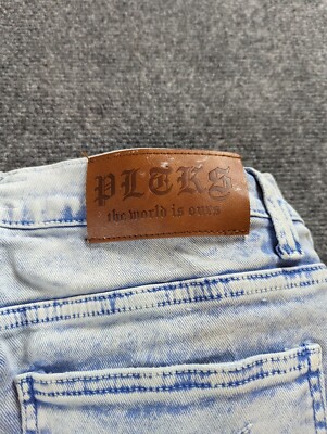 【2plan】Dep washing card denim pants New Zara $69 High Waist Cropped Paint Splatter ZW Jeans 9863