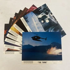 RARE 1982 THE THING UNUSED ORIGINAL 8x10 LOBBY SET OF 8 COMPLETE MINT CARPENTER