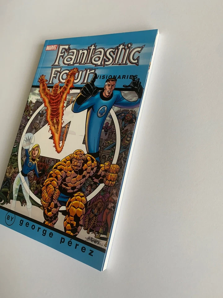 Fantastic Four Visionaries Vol1 George Perez Graphic Novel TPB Signed Roy Thomas - Image 3 of 4